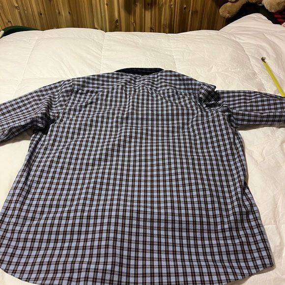 Size 3XL Long Sleeve Men’s Shirt 100% Cotton. Non-Iron Slim Fit Casual Buisness - Picture 8 of 9
